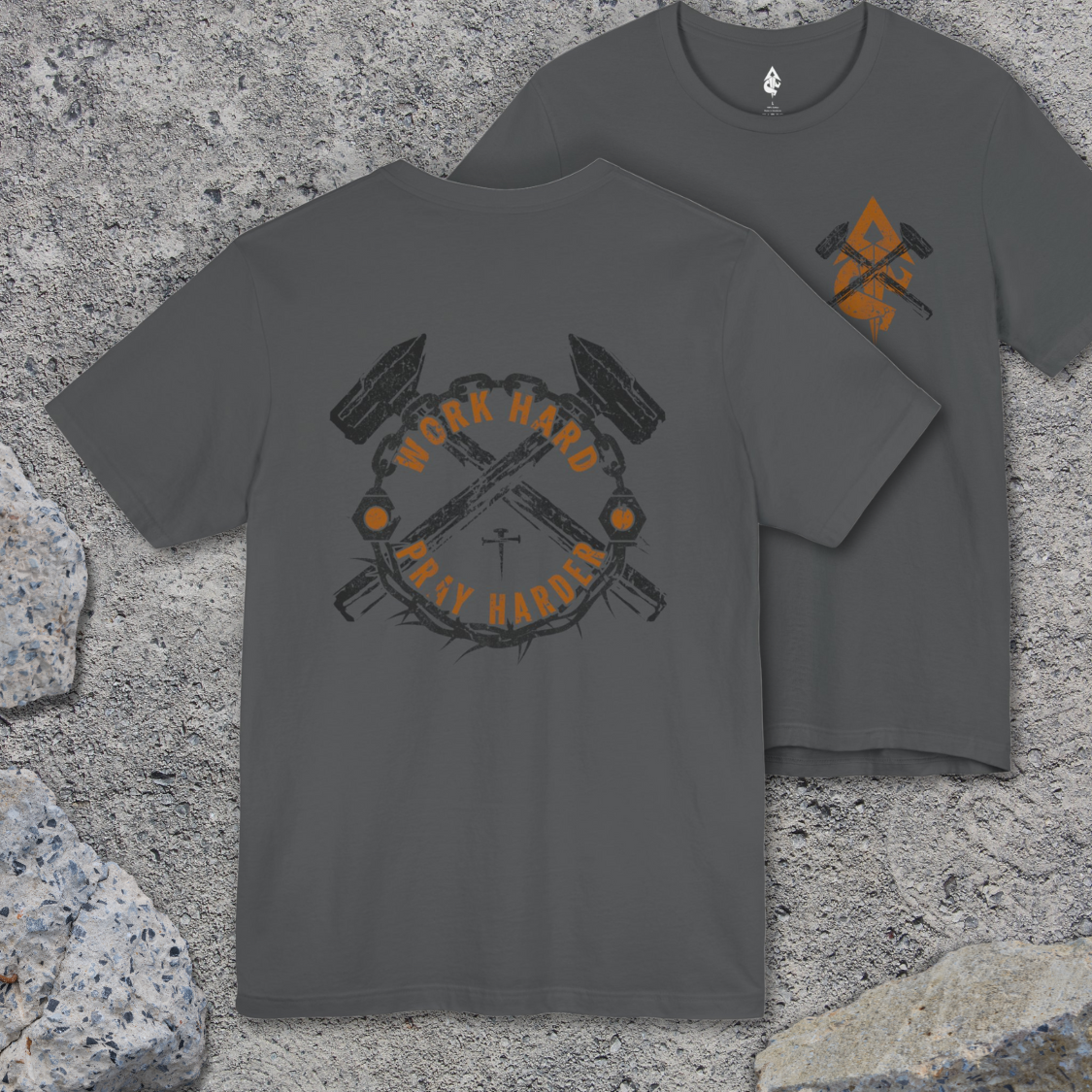 Work Hard Pray Harder_Hammer Cross T-shirt